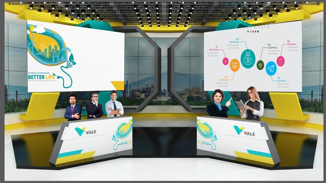 Professional broadcast quality equipment setup